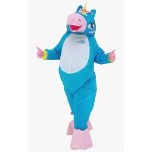 Inflatable Unicorn Costume w/ Fan Adult Halloween Birthday White Elephant Gift